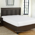 Plain White Fitted Full XL Bed Sheet Cheap With Elastic 50% Cotton 50% Polyester Wholesale